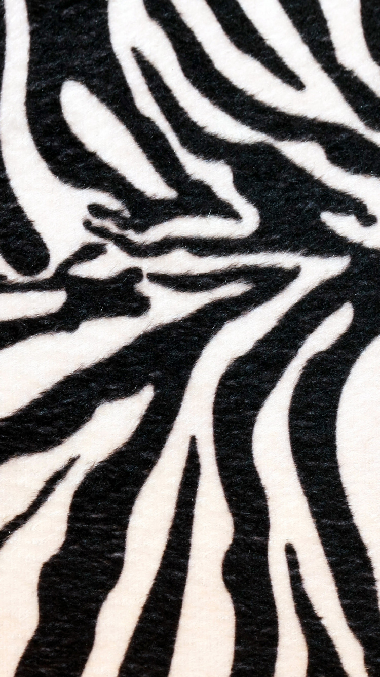 Textil Cebra Blanco y Negro. Wallpaper in 750x1334 Resolution