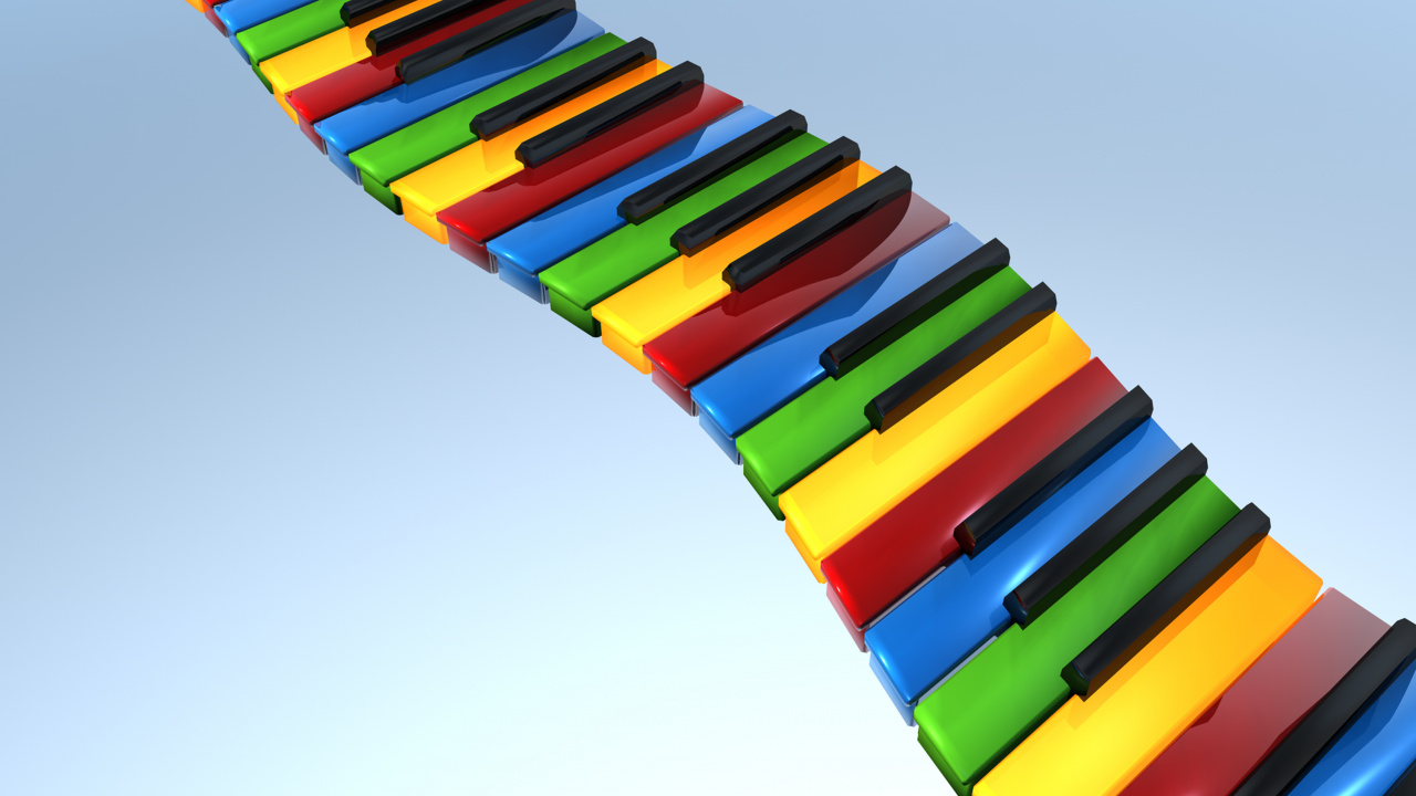 Piano, Teclado, Teclado Musical, Plastico, Amarillo. Wallpaper in 1280x720 Resolution