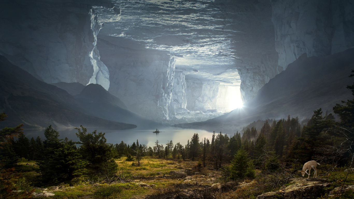 Grotte Fantastique, Fantasy, Conte, Grotte, Nature. Wallpaper in 1366x768 Resolution