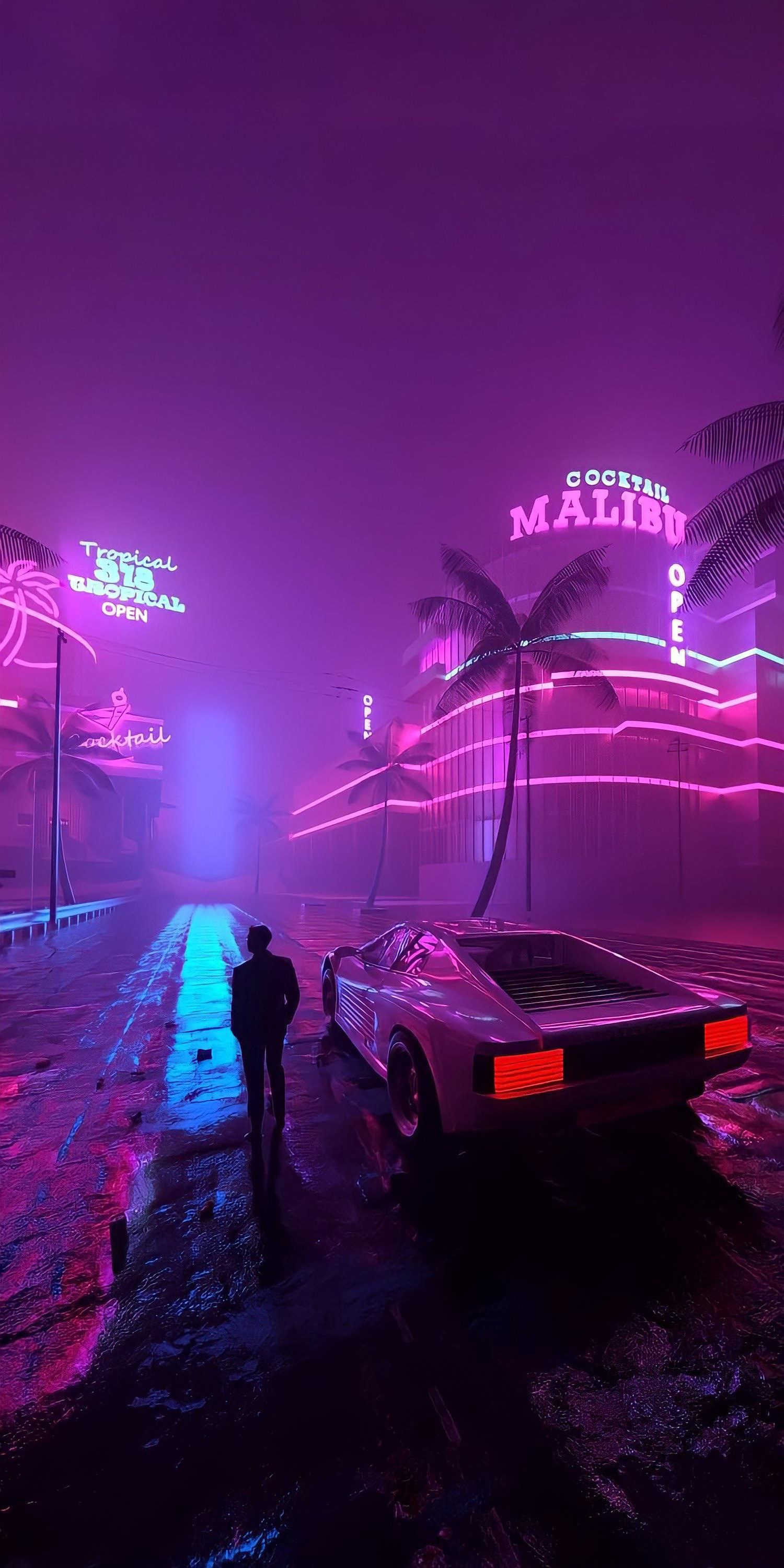 Wallpaper Retrowave, Grand Theft Auto Vice City, Grand Theft Auto The  Trilogy, Grand Theft Auto v, Video Game Mod, Background - Download Free  Image