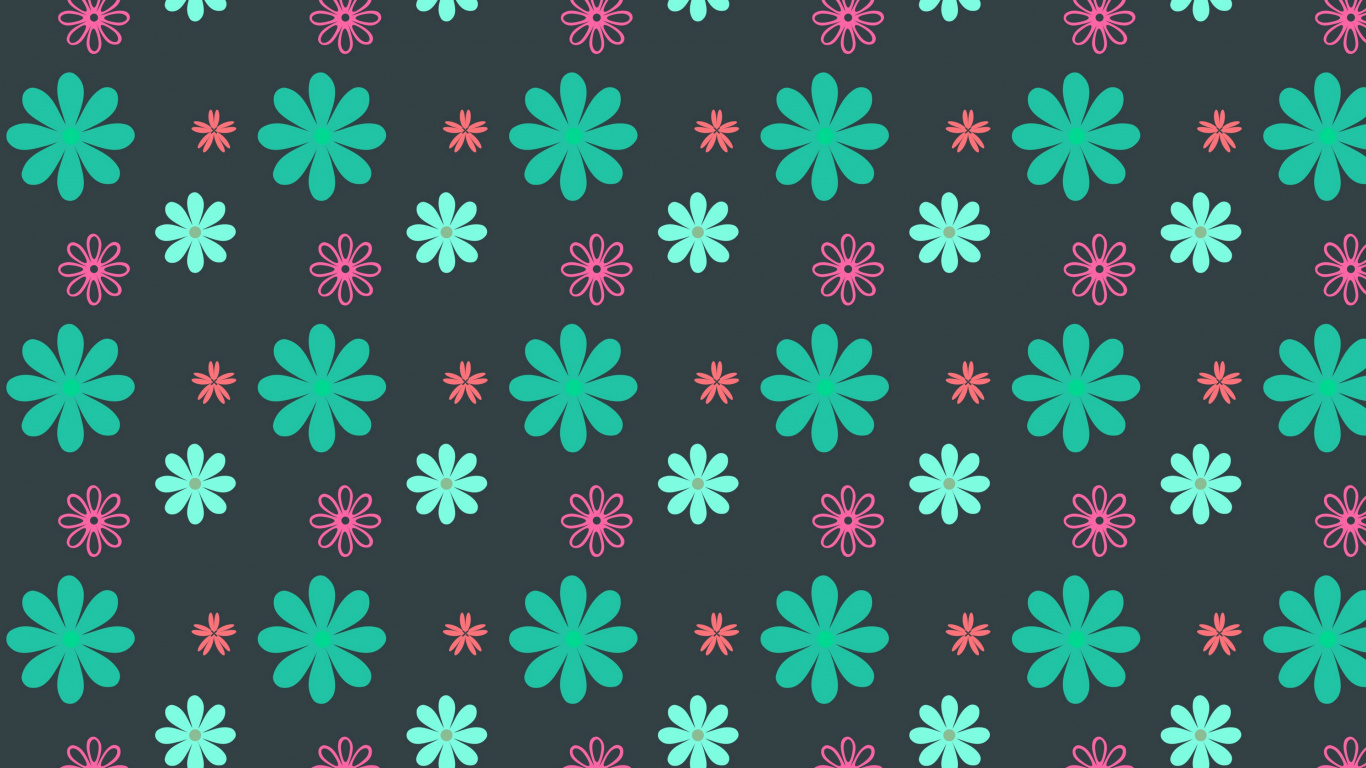 Lila Und Weißes Florales Textil. Wallpaper in 1366x768 Resolution