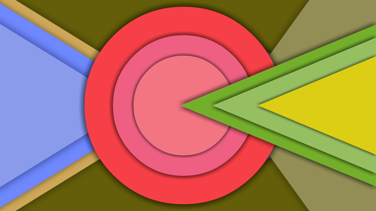 Logo Rond Rouge et Bleu. Wallpaper in 1280x720 Resolution