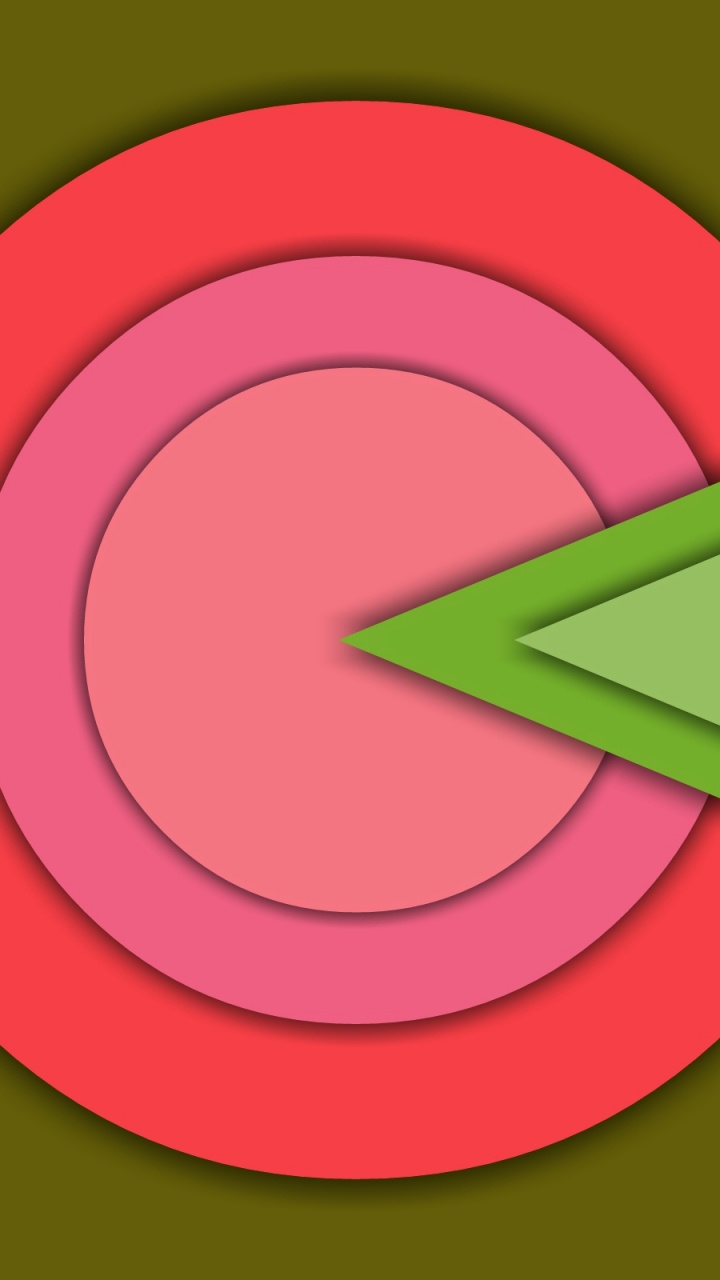 Logo Rond Rouge et Bleu. Wallpaper in 720x1280 Resolution