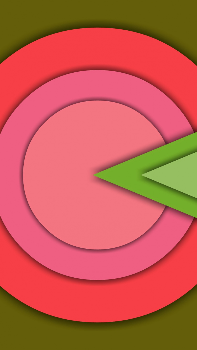 Logo Rond Rouge et Bleu. Wallpaper in 750x1334 Resolution