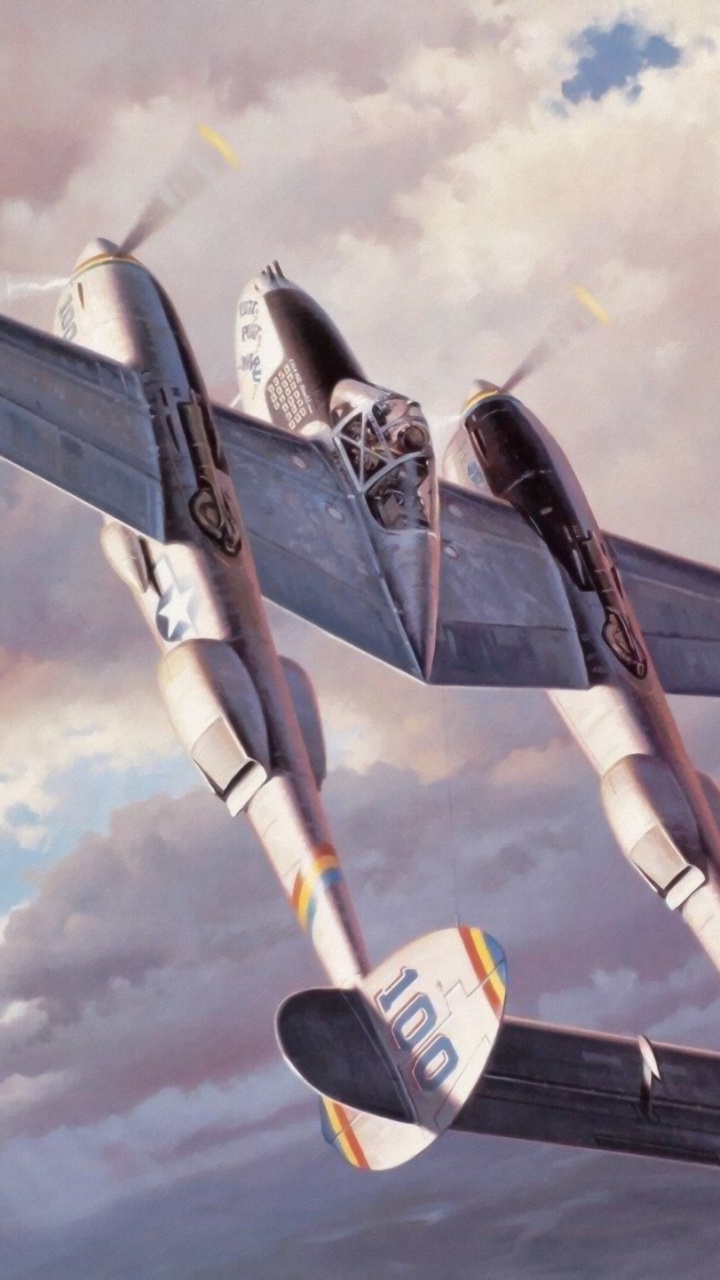 Avión a Reacción en Blanco y Negro Bajo Nubes Blancas Durante el Día. Wallpaper in 720x1280 Resolution