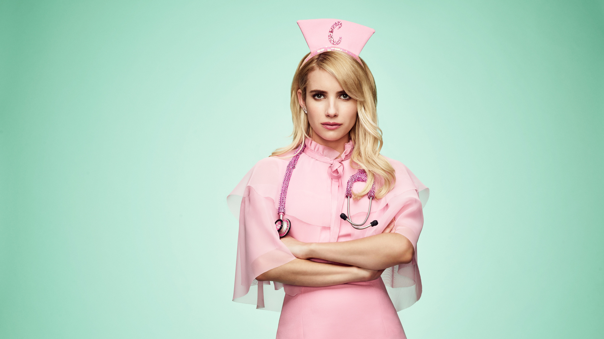 Emma Roberts, Pink, Vêtement, Costume, Peau. Wallpaper in 1920x1080 Resolution