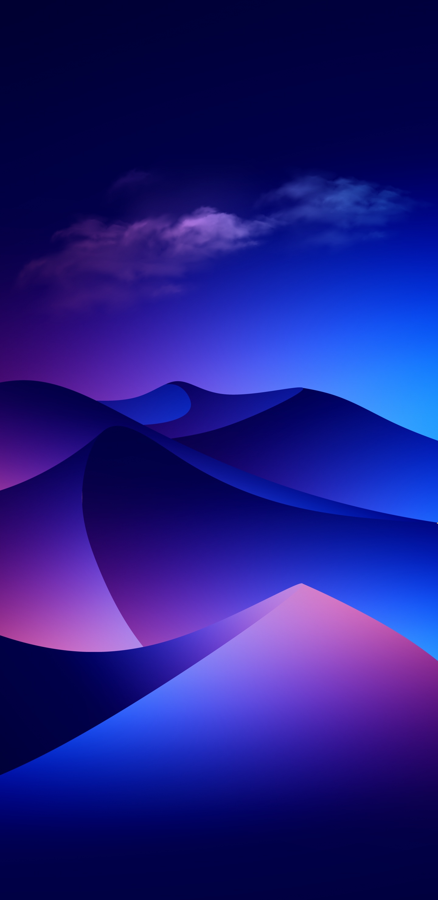 Atmosphäre, Azure, Purpur, Cloud, Naturlandschaft. Wallpaper in 1440x2960 Resolution