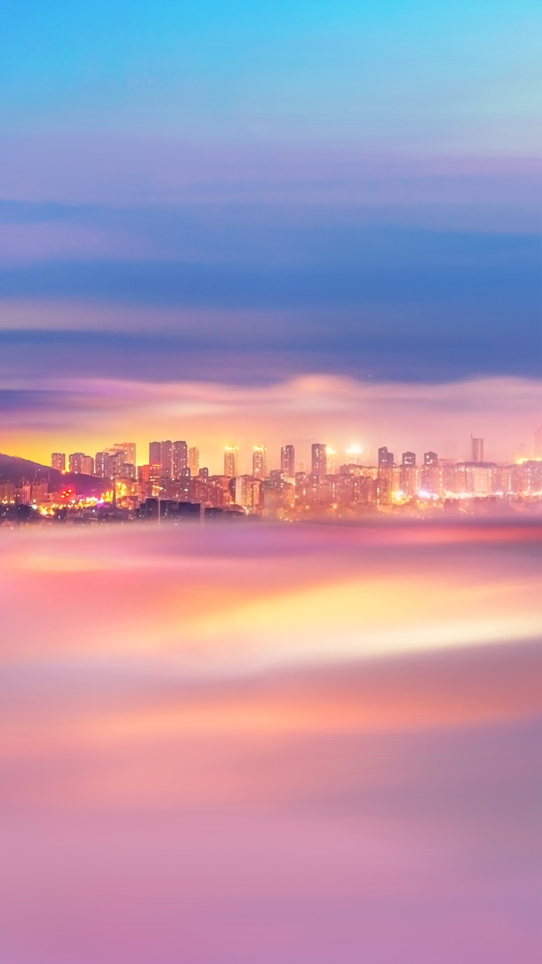 Horizon, Atmosphère, Gratte-ciel, Eau, Afterglow. Wallpaper in 1080x1920 Resolution