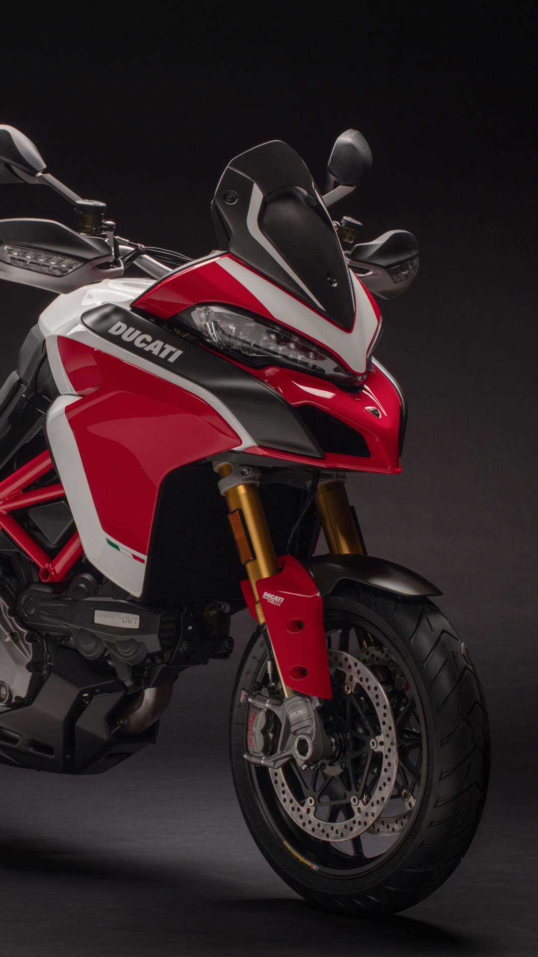 杜卡迪, Multistrada, 红色的, 车灯, 超级赛车 壁纸 1080x1920 允许