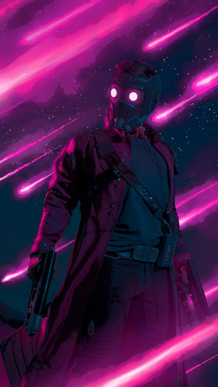 Star-Lord, Gamora, Baby Groot, Rocket Raccoon, Guardians of The Galaxy. Wallpaper in 720x1280 Resolution