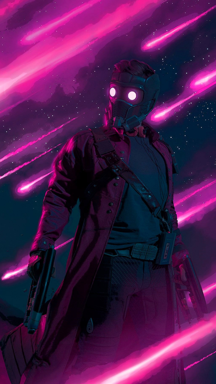 Star-Lord, Gamora, Bébé Grand, Rocket Raccoon, Les Gardiens de la Galaxie. Wallpaper in 750x1334 Resolution