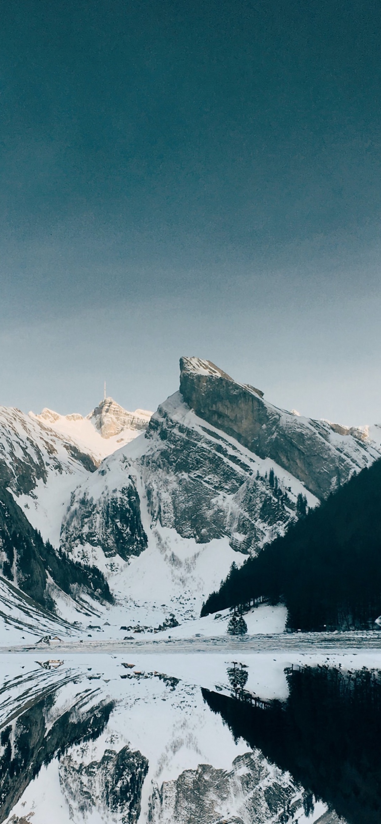 Schnee, Cloud, Wasser, Natur, Naturlandschaft. Wallpaper in 1242x2688 Resolution