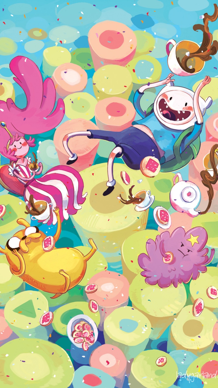 冒险时间2017, 日历, 粉红色, 艺术, 红色的 壁纸 720x1280 允许