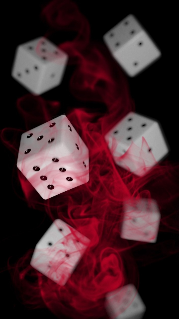 Jeu de Dés, Dés, White, Pink, Red. Wallpaper in 720x1280 Resolution