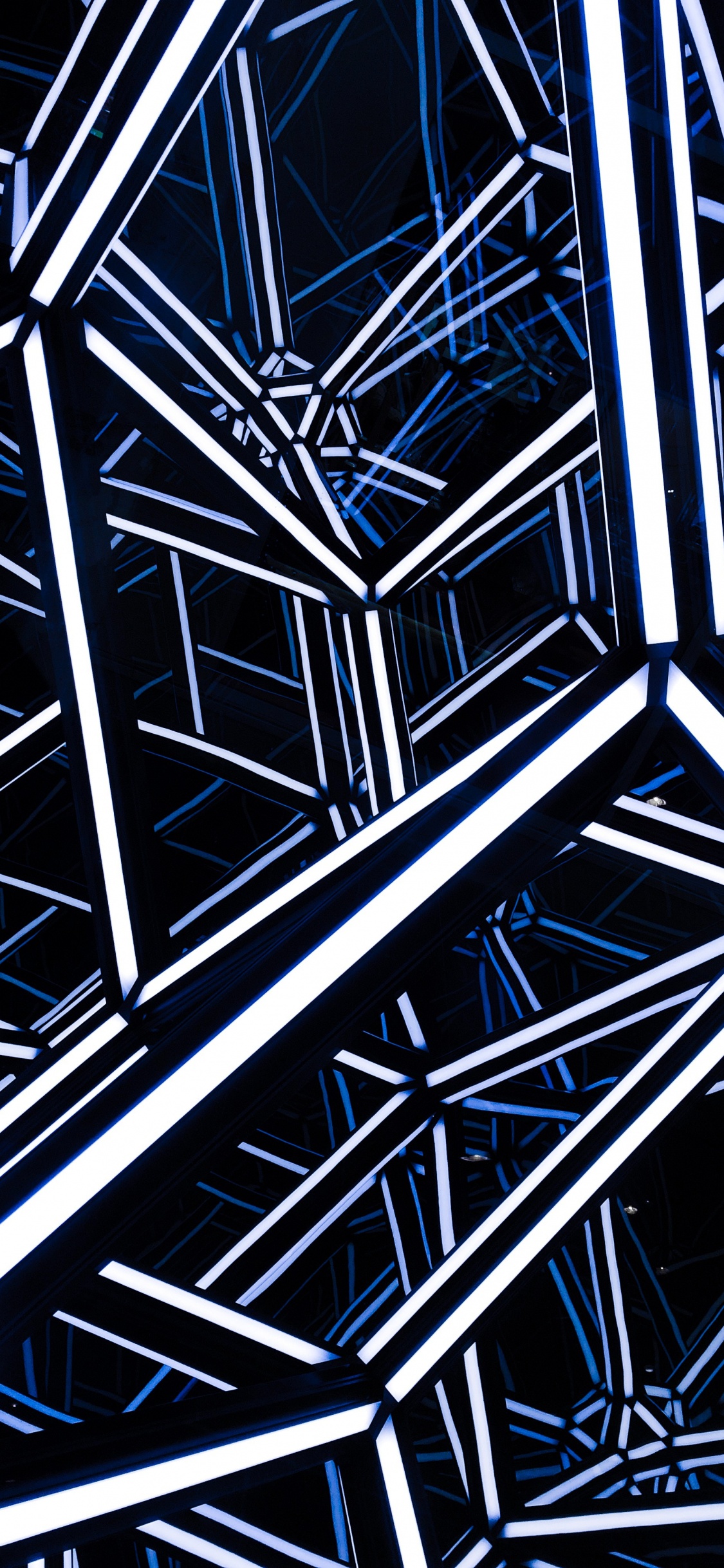 White and Black Metal Frame. Wallpaper in 1125x2436 Resolution