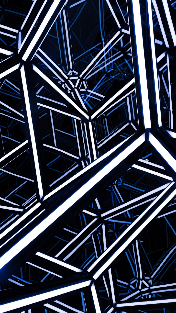 White and Black Metal Frame. Wallpaper in 720x1280 Resolution