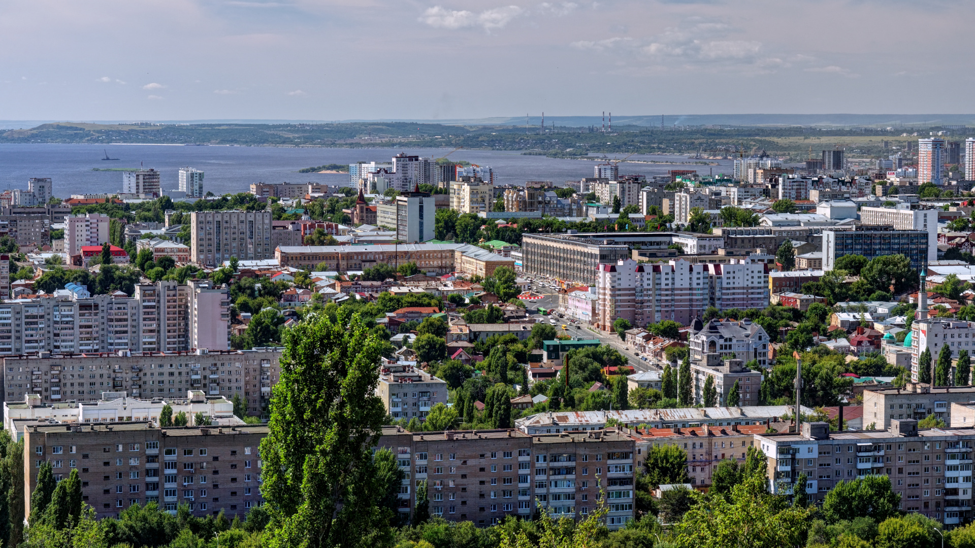 City Skyline Under Blue Sky During Daytime. Wallpaper in 1920x1080 Resolution