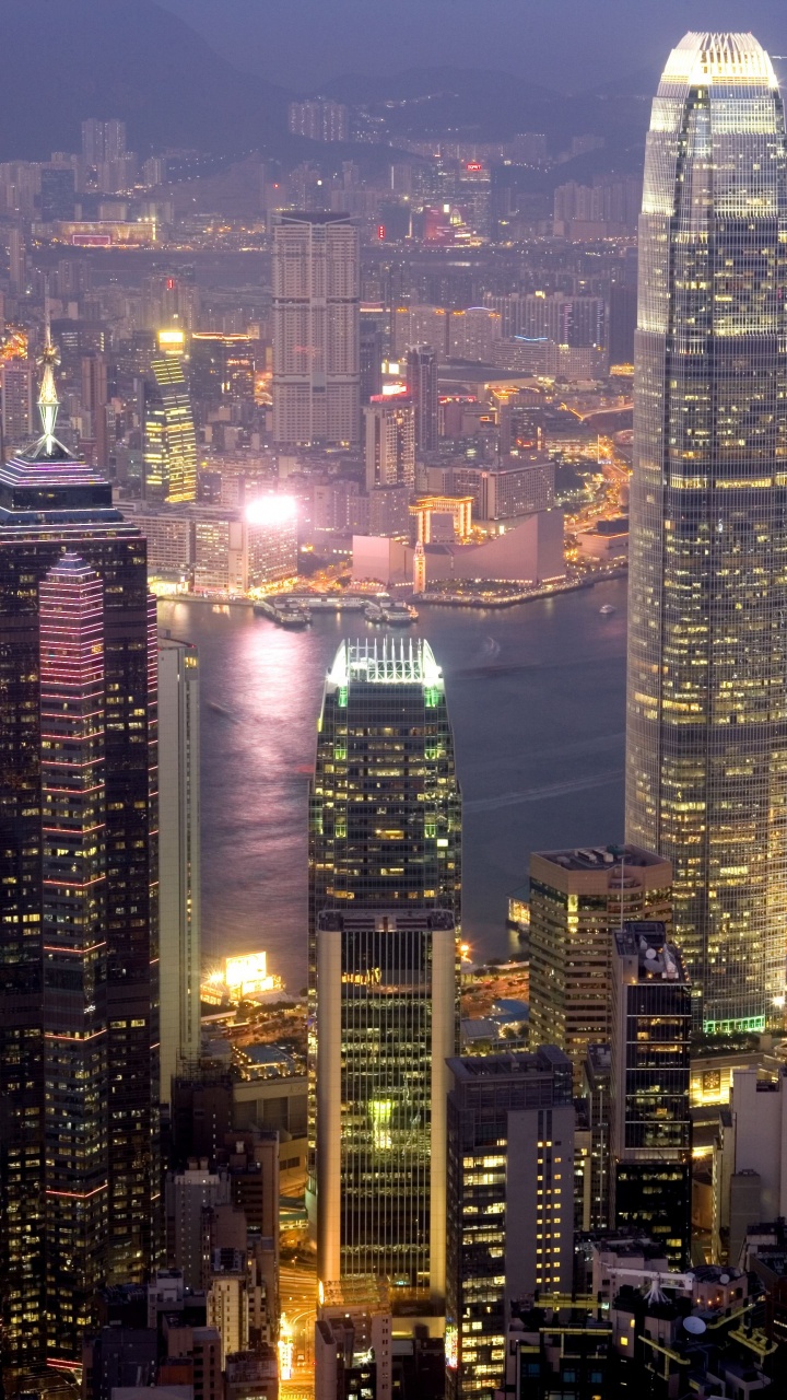 香港, 城市, 城市景观, 大都会, 天际线 壁纸 720x1280 允许