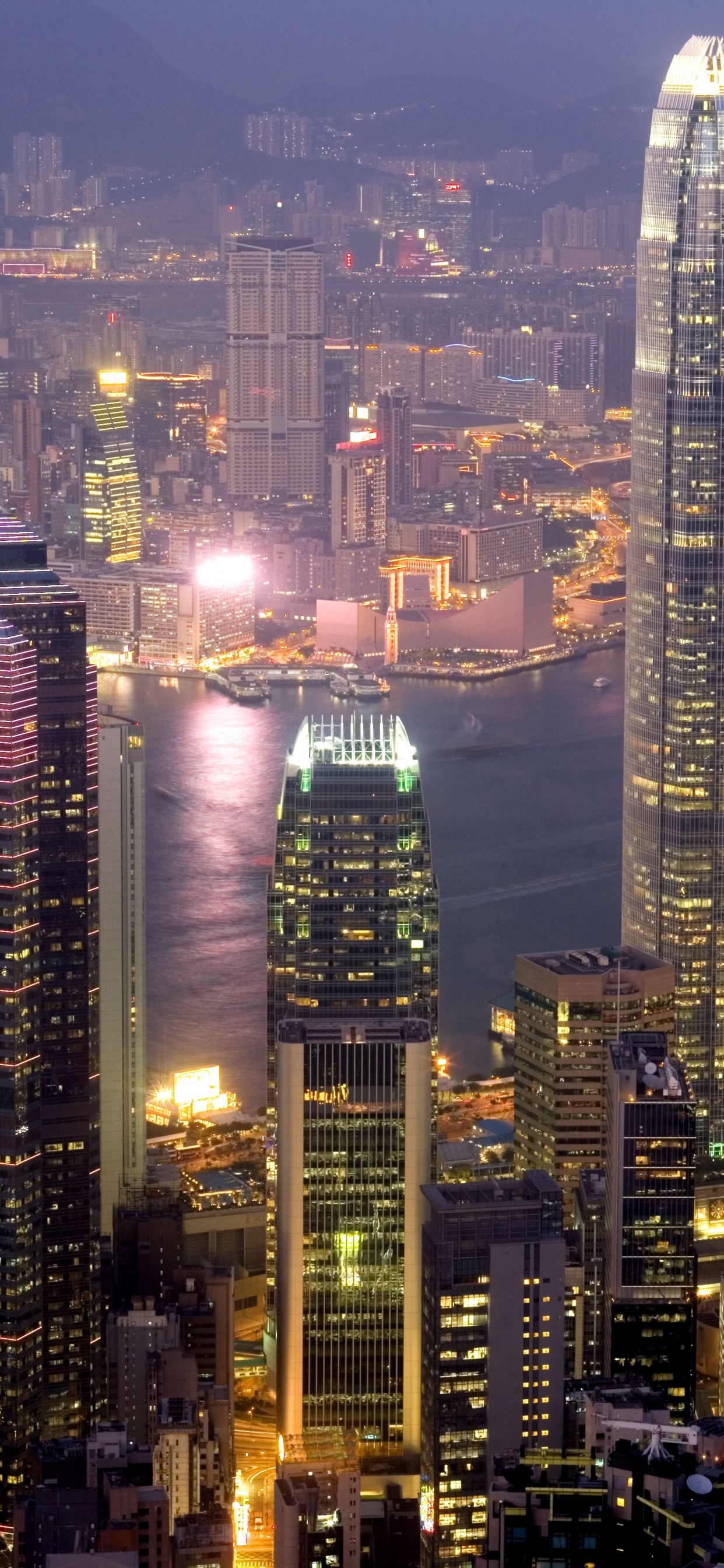 High Rise Buildings During Night Time. Wallpaper in 1242x2688 Resolution