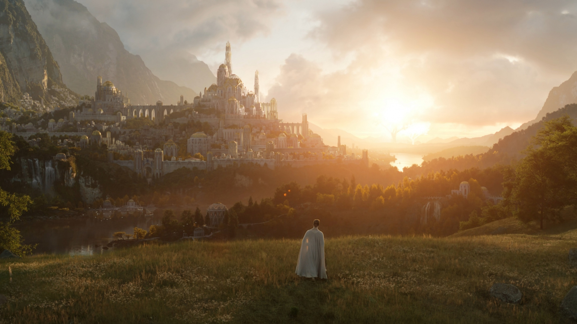 Herr Der Ringe, Der Herr Der Ringe, Galadriel, Ein Schatten Der Vergangenheit, Amazon Prime Video. Wallpaper in 1920x1080 Resolution