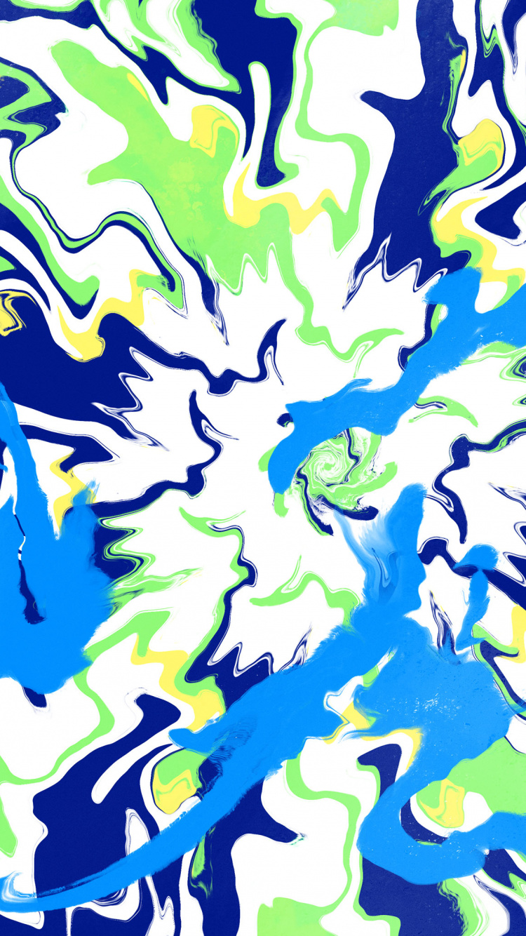 Pattern, Azure, Painting, Art, Line. Wallpaper in 750x1334 Resolution