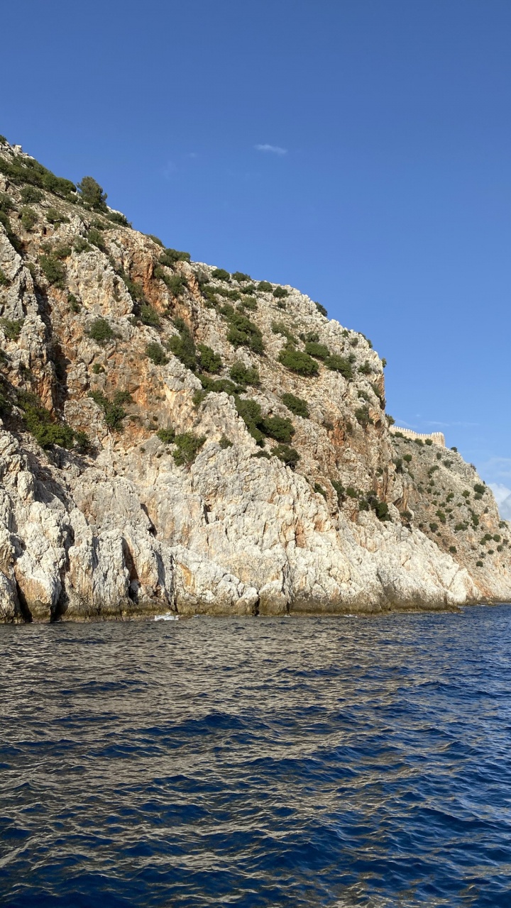 Sea, Ionian Sea, Islet, Water, Mountain. Wallpaper in 720x1280 Resolution