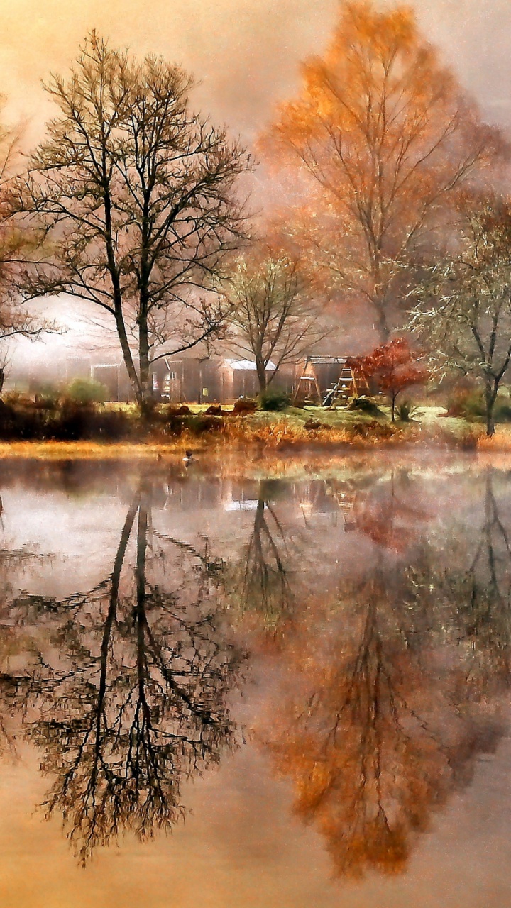 Painting, Watercolor Painting, Landscape Painting, Art, Realism. Wallpaper in 720x1280 Resolution