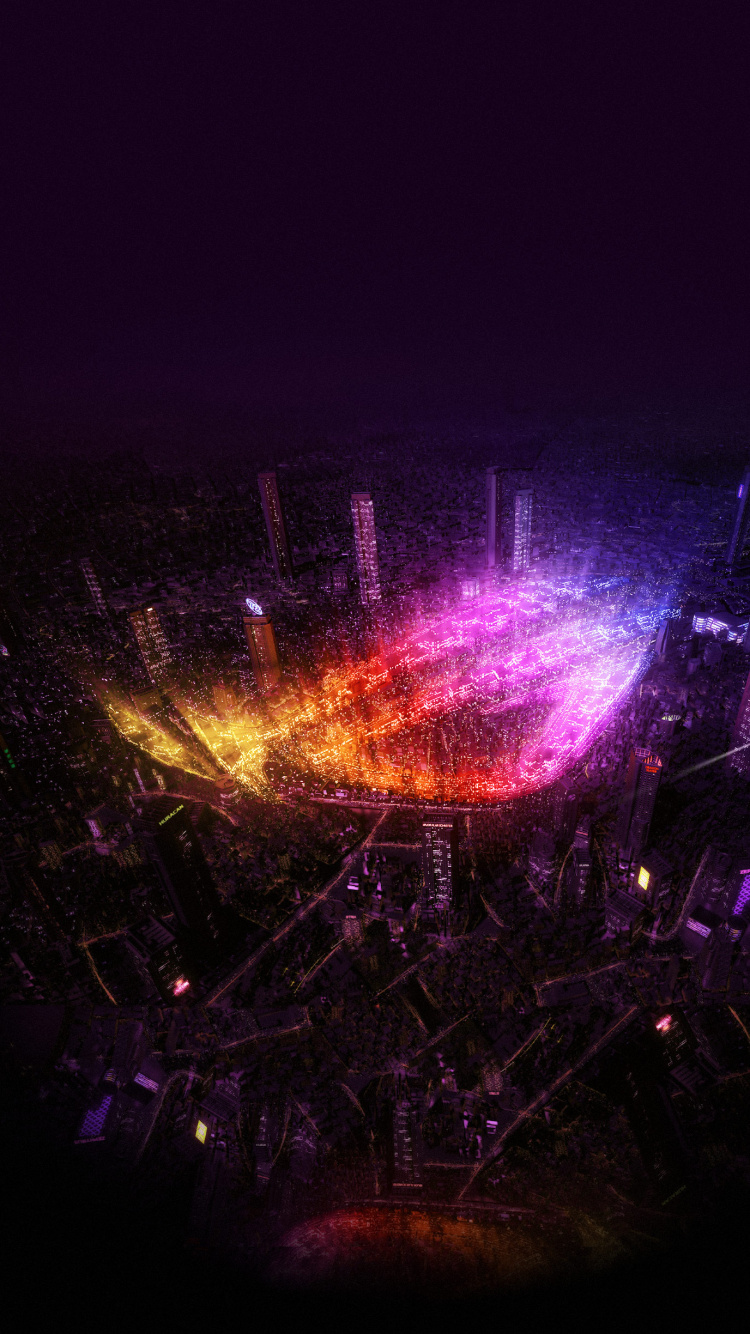 Rog-Telefon 7, Asus, Purpur, Gas, Unterhaltung. Wallpaper in 750x1334 Resolution