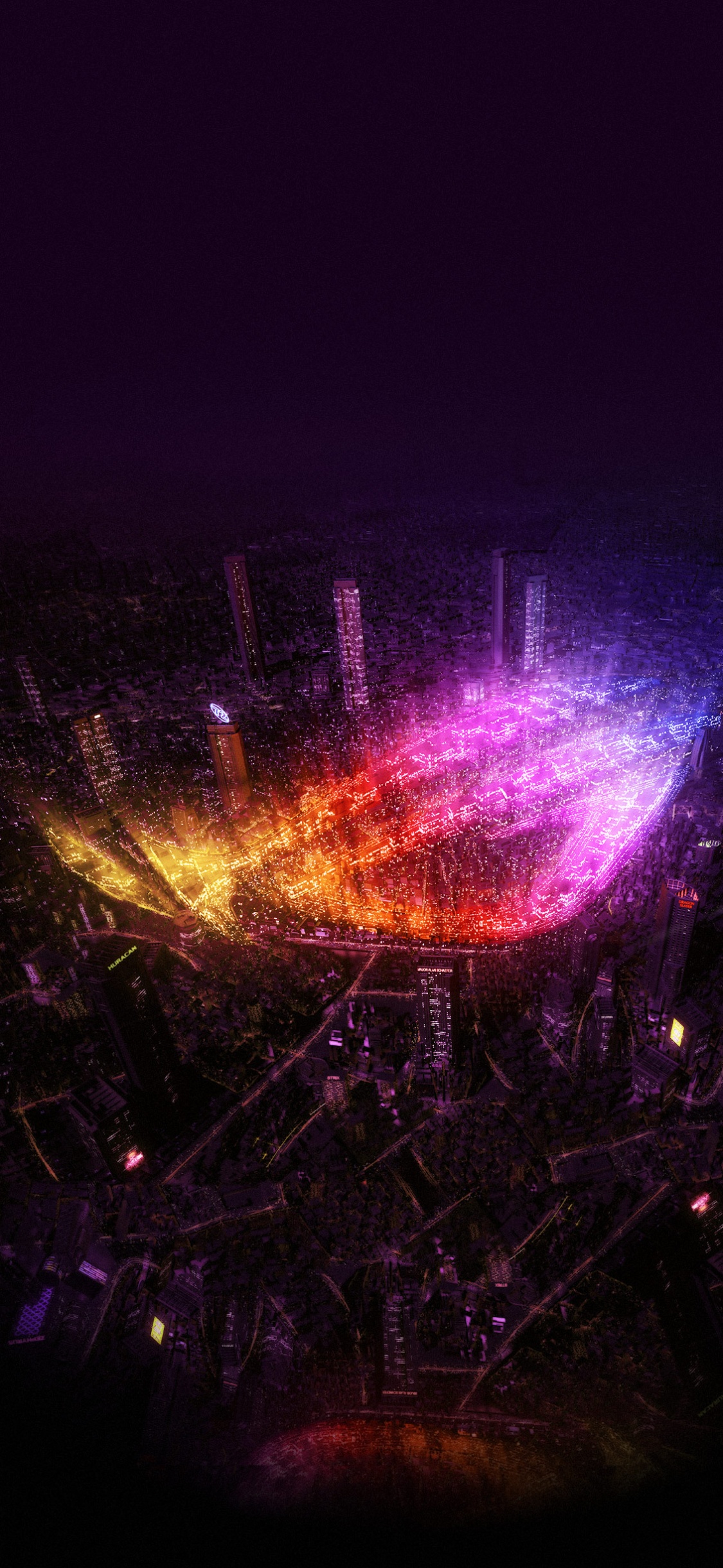 Teléfono Rog 7, Asus, Morado, Gas, Entretenimiento. Wallpaper in 1125x2436 Resolution