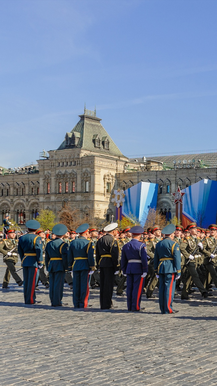 Troop, Moscow, Town Square, City. Wallpaper in 720x1280 Resolution