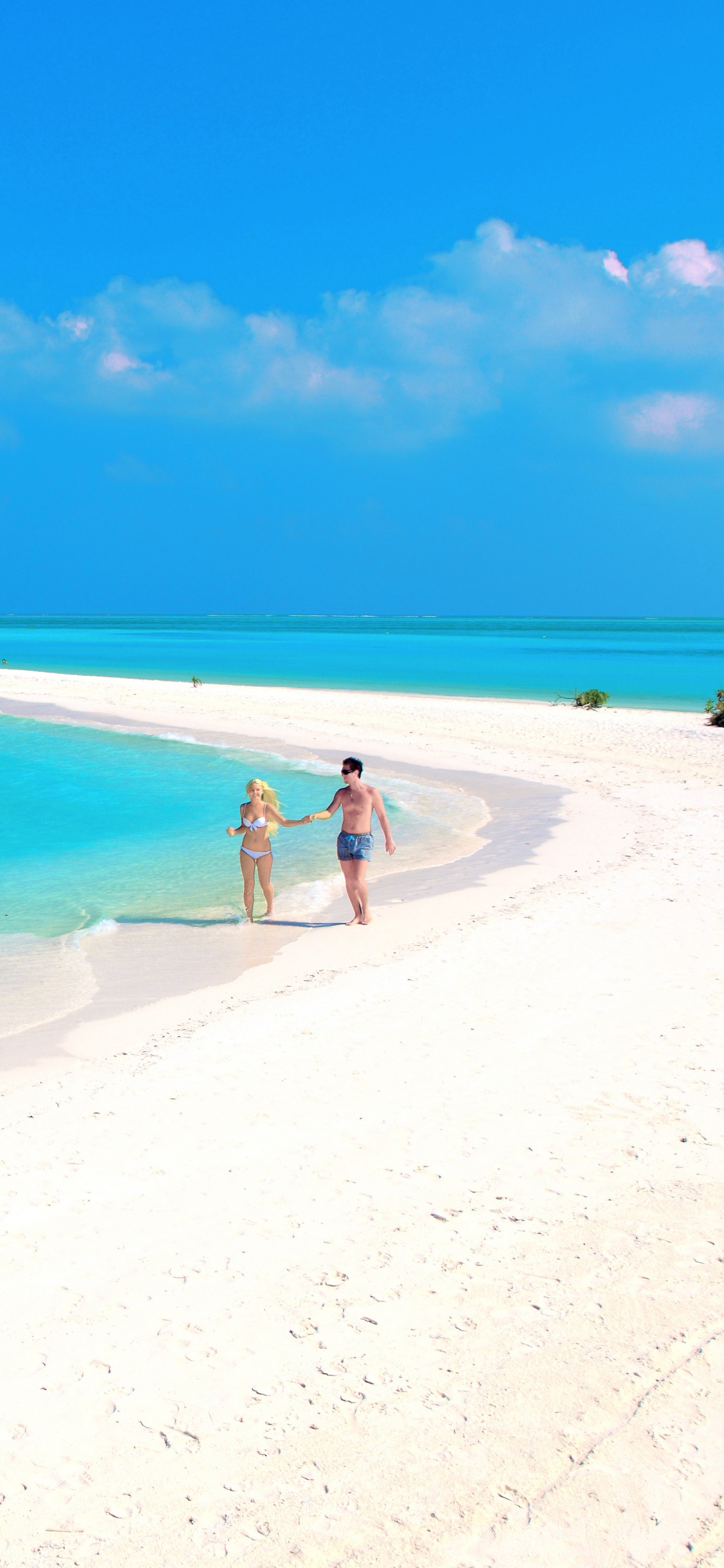 People on Beach During Daytime. Wallpaper in 1125x2436 Resolution