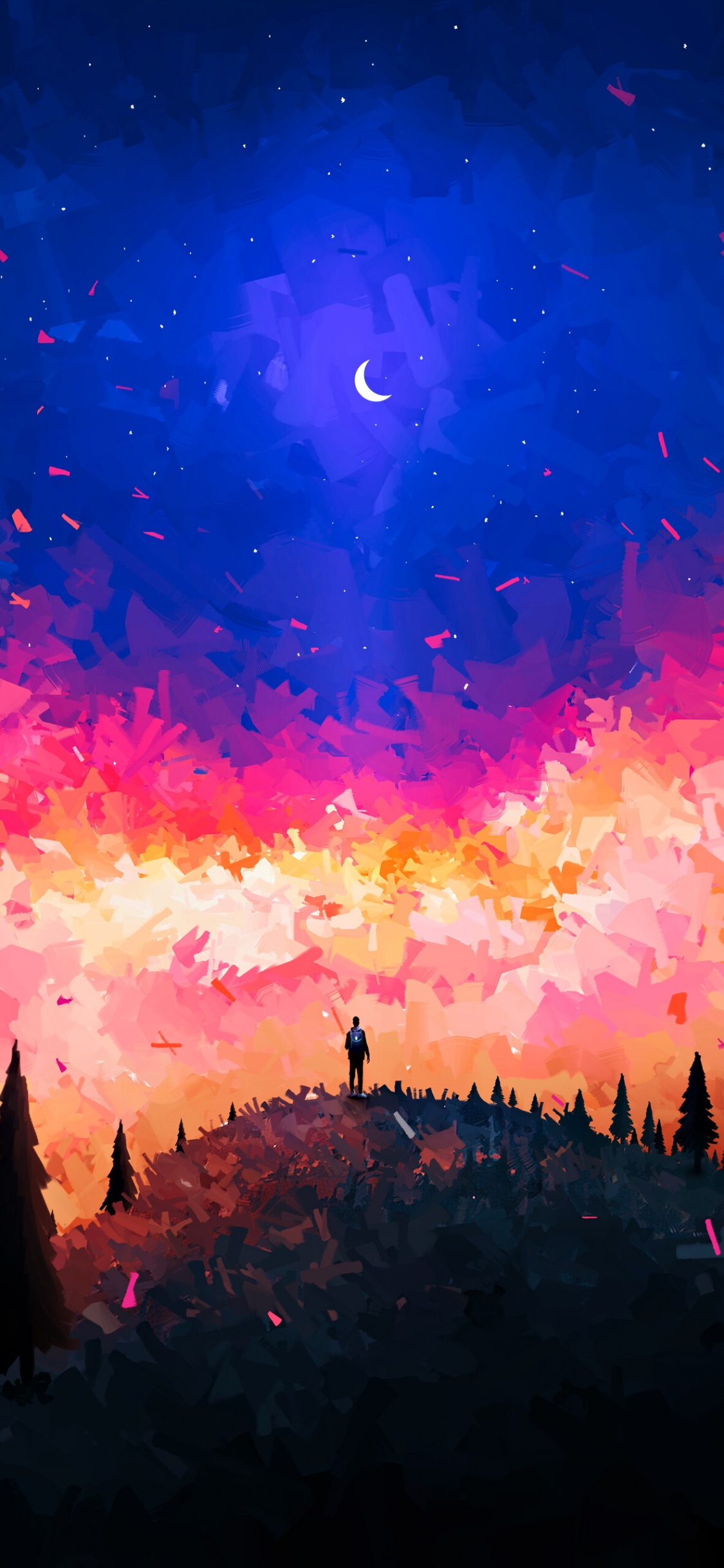 N'abandonne Pas L'amour, Conduit Par le Soleil, Illustration, Objet Astronomique, Espace. Wallpaper in 1125x2436 Resolution