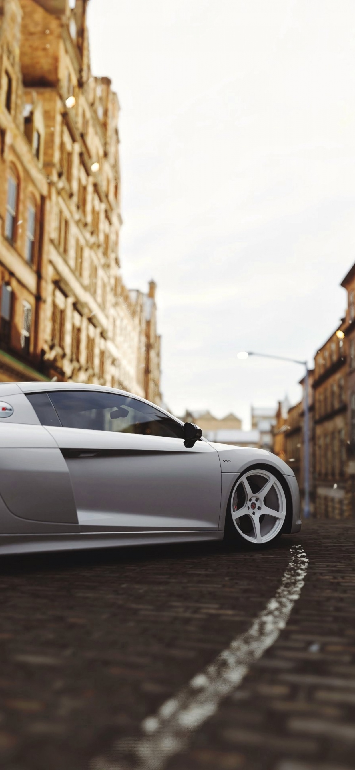 Silver Porsche 911 Parked on Street During Daytime. Wallpaper in 1242x2688 Resolution