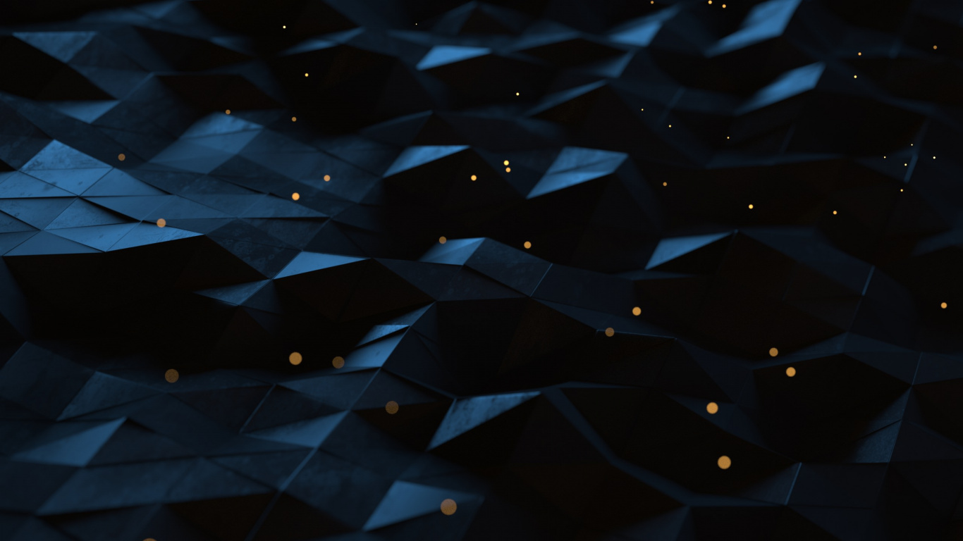 Papel Tapiz Digital Azul y Negro. Wallpaper in 1366x768 Resolution