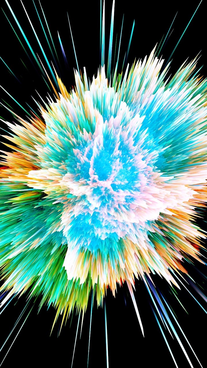 Ilustración de Luz Verde y Amarilla. Wallpaper in 720x1280 Resolution