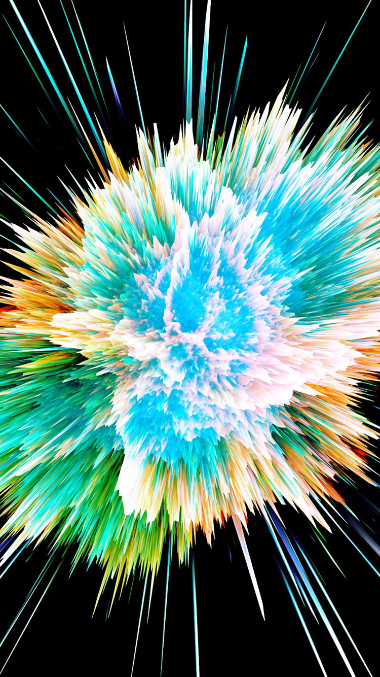 Ilustración de Luz Verde y Amarilla. Wallpaper in 750x1334 Resolution