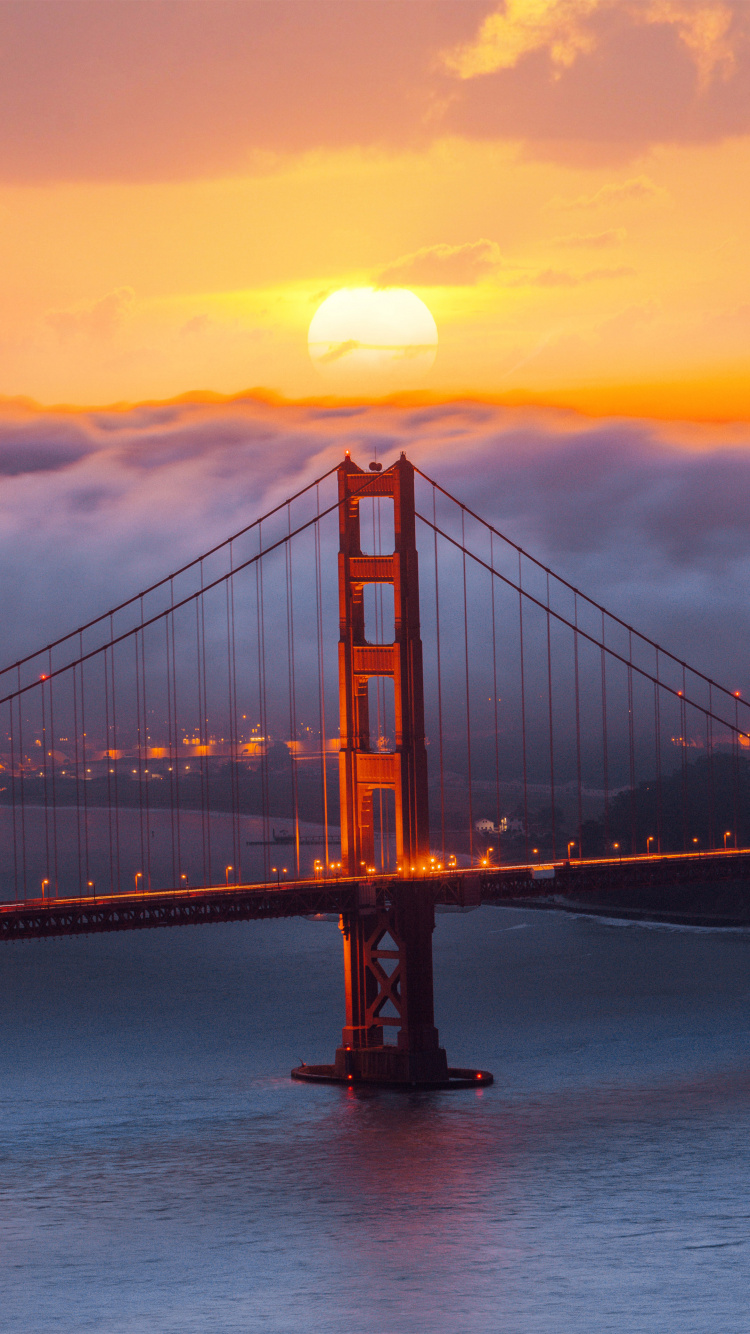 Download 750x1334 Wallpaper Afterglow, Cable-stayed Bridge, Girder Bridge, Bridge, Beam Bridge Afterglow, Cable-stayed Bridge, Girder Bridge, Bridge, Beam Bridge. Wallpaper in 750x1334 Resolution
