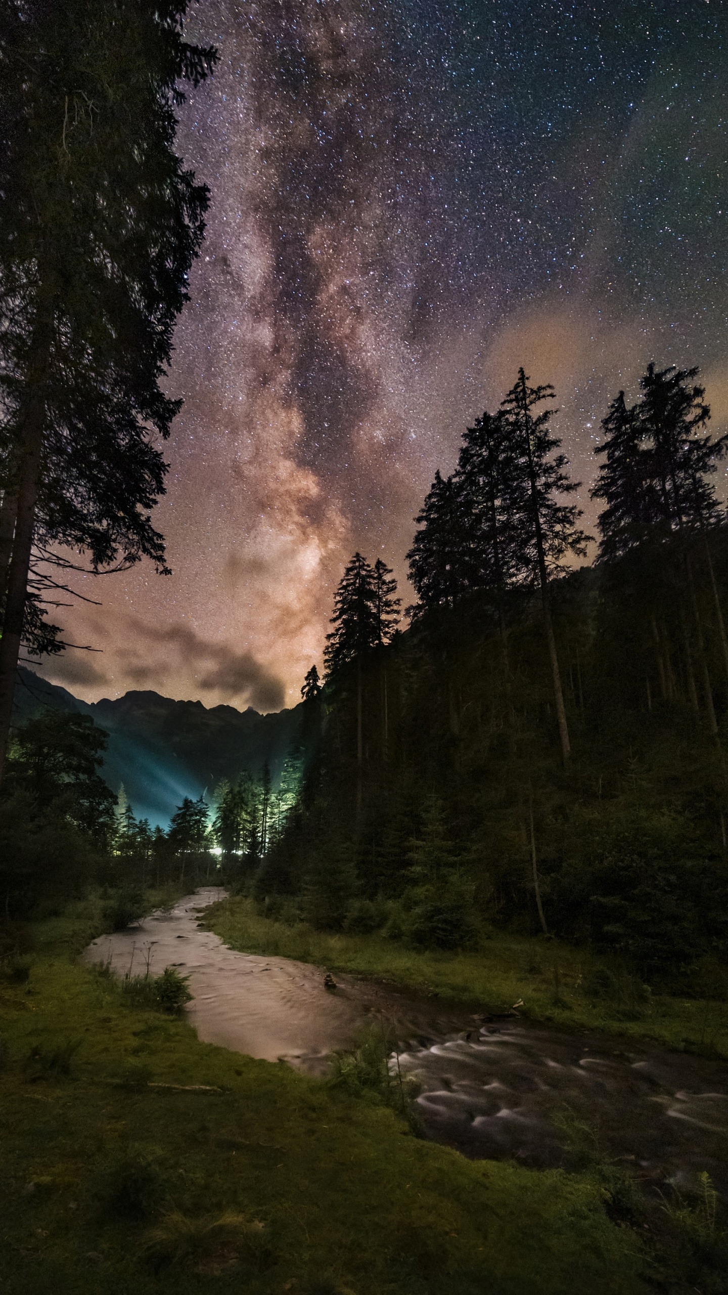 Milky Way, Galaxy, Star, Astronomy, Celestial Object. Wallpaper in 1440x2560 Resolution