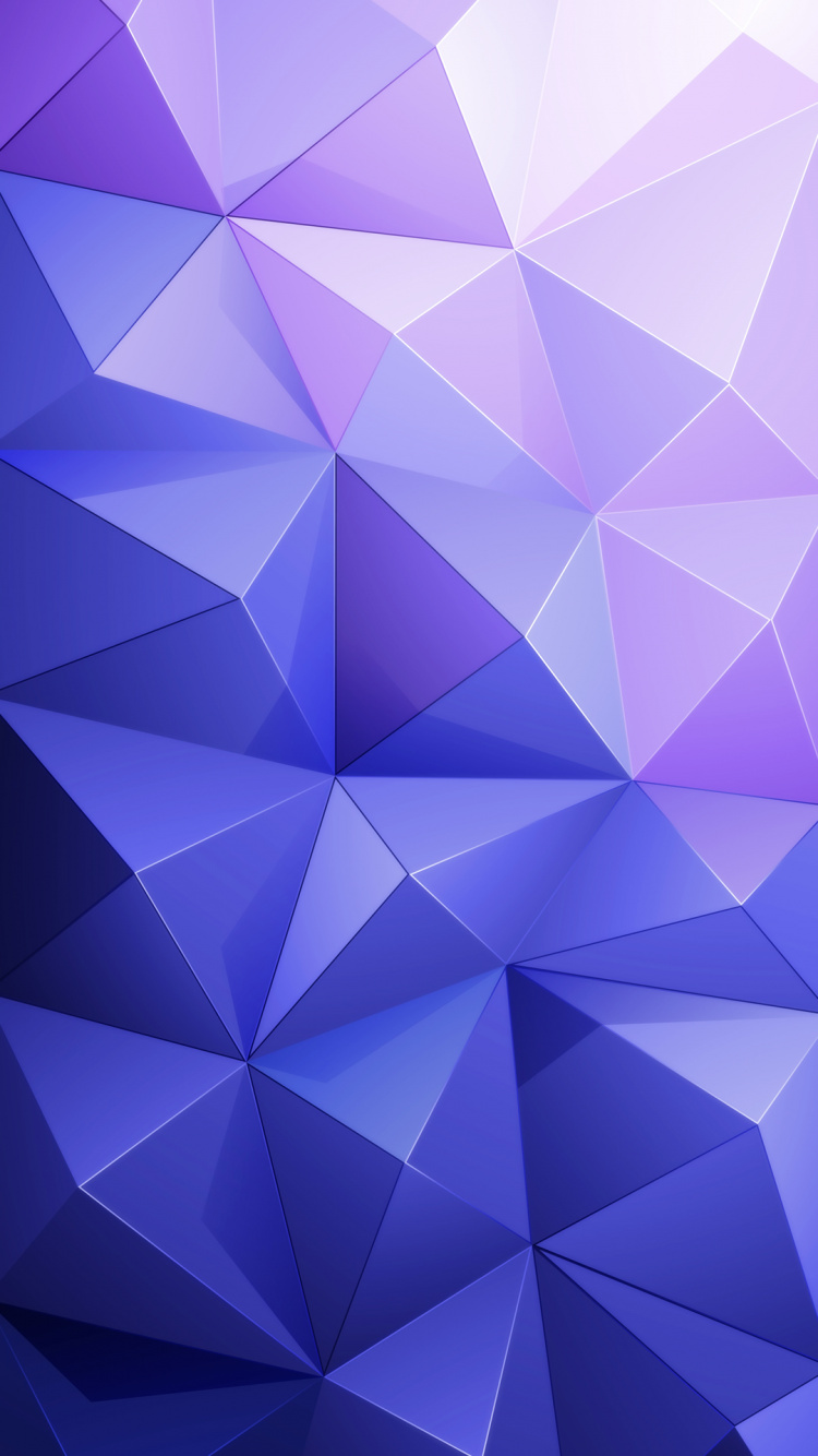 Triangle, Design, Colorfulness, Purple, Azure. Wallpaper in 750x1334 Resolution