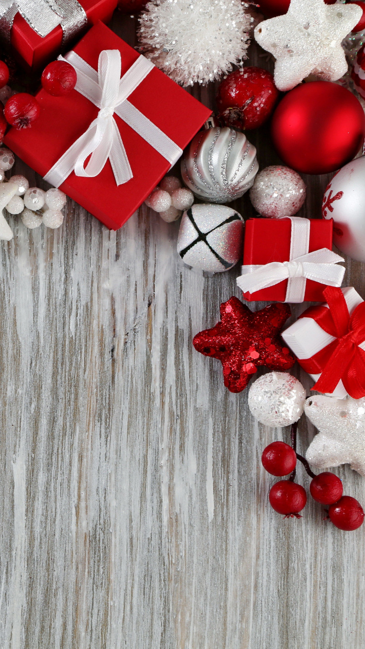 Le Jour De Noël, Nouvelle Année, Red, Décoration de Noël, Ornement de Noël. Wallpaper in 750x1334 Resolution