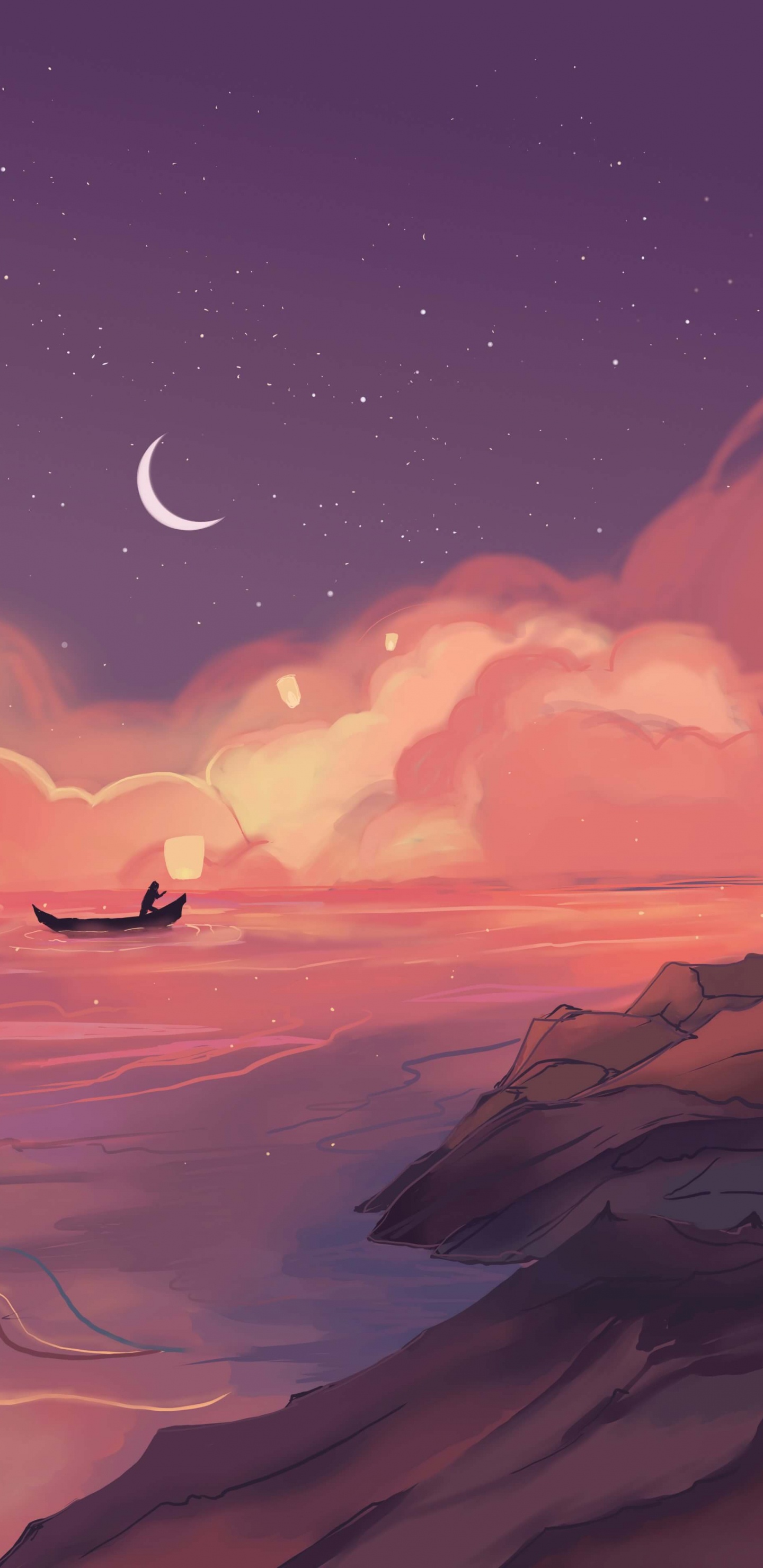 Ambiente, Ecorregión, Afterglow, Luz, Naturaleza. Wallpaper in 1440x2960 Resolution