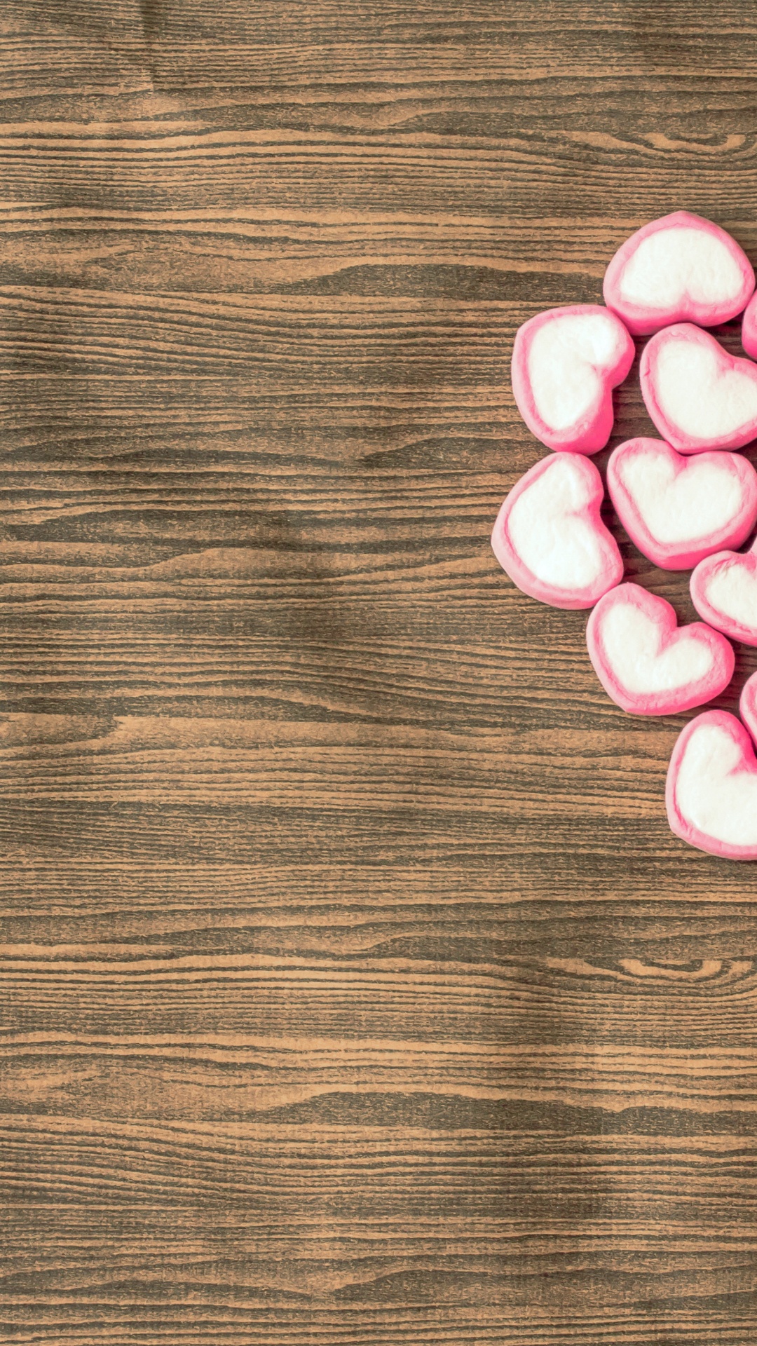 Pink, Cœur, Amour, Pétale, Chiot Amour. Wallpaper in 1080x1920 Resolution