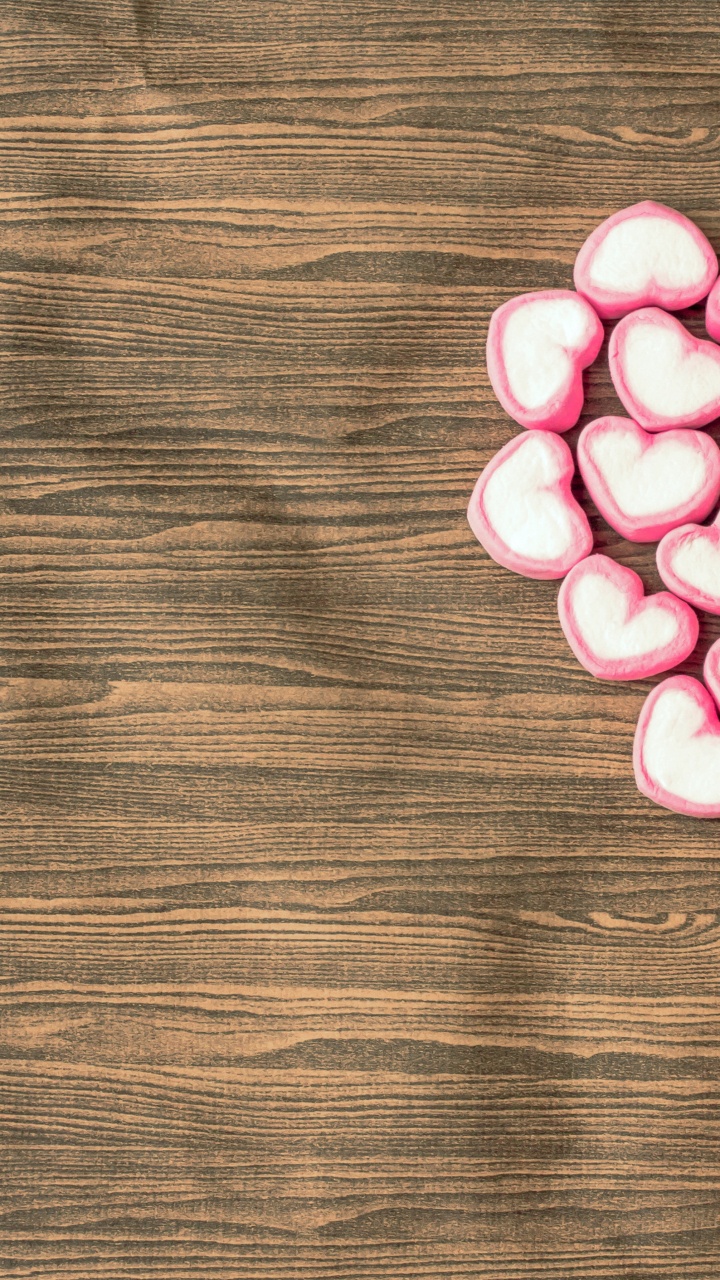 Pink, Cœur, Amour, Pétale, Chiot Amour. Wallpaper in 720x1280 Resolution