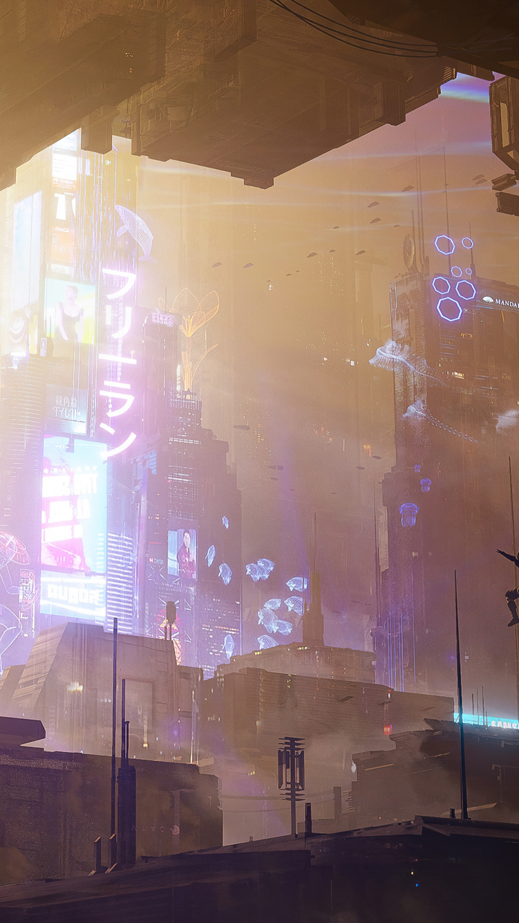 Obscurité, Art, Atmosphère, Purple, Bâtiment. Wallpaper in 750x1334 Resolution