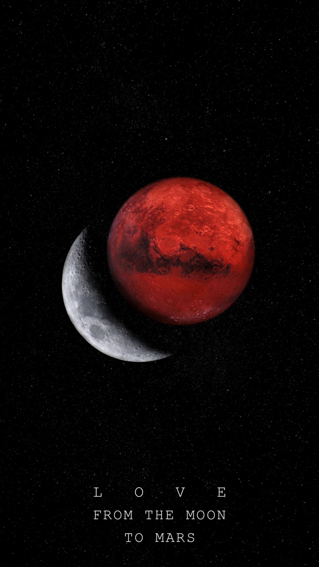 Tierra, Eclipse Lunar, Planeta, Luna, Marte. Wallpaper in 1080x1920 Resolution