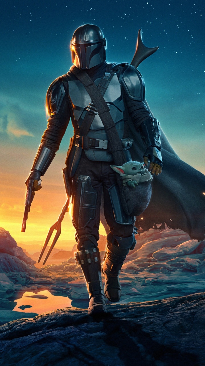 The Mandalorian, Grogu, el Mandaloriano - Temporada 2, Ahsoka Tano, Star Wars. Wallpaper in 720x1280 Resolution