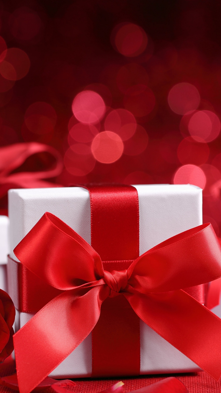 Valentines Day, Gift, Heart, Flower, Rose. Wallpaper in 750x1334 Resolution