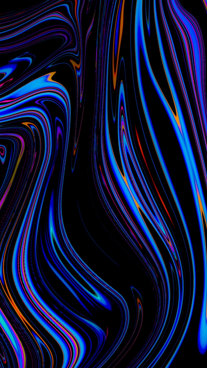 Dark Holographic, Abstract Art, Azure, Purple, Art. Wallpaper in 720x1280 Resolution