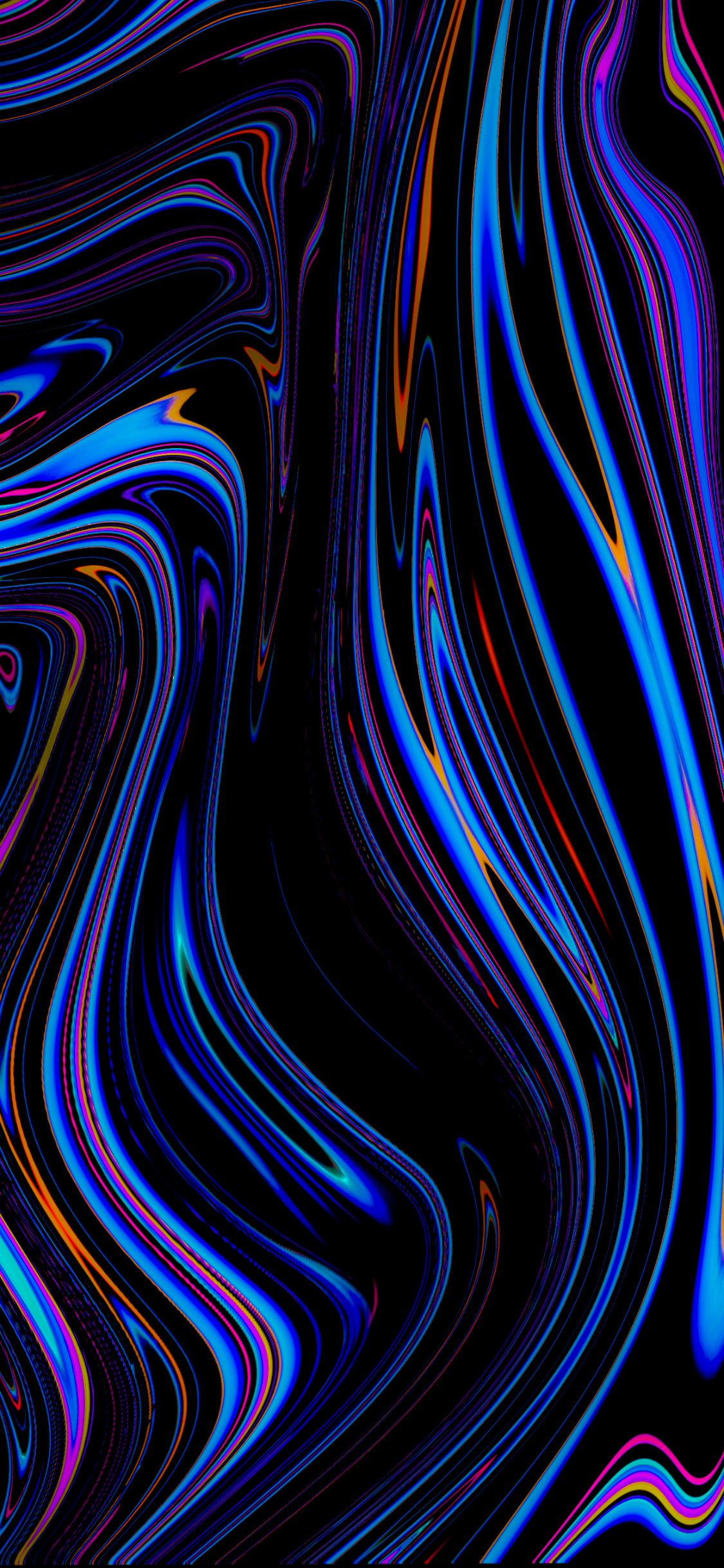 Dunkel Holographisch, Abstrakte Kunst, Azure, Purpur, Kunst. Wallpaper in 1125x2436 Resolution