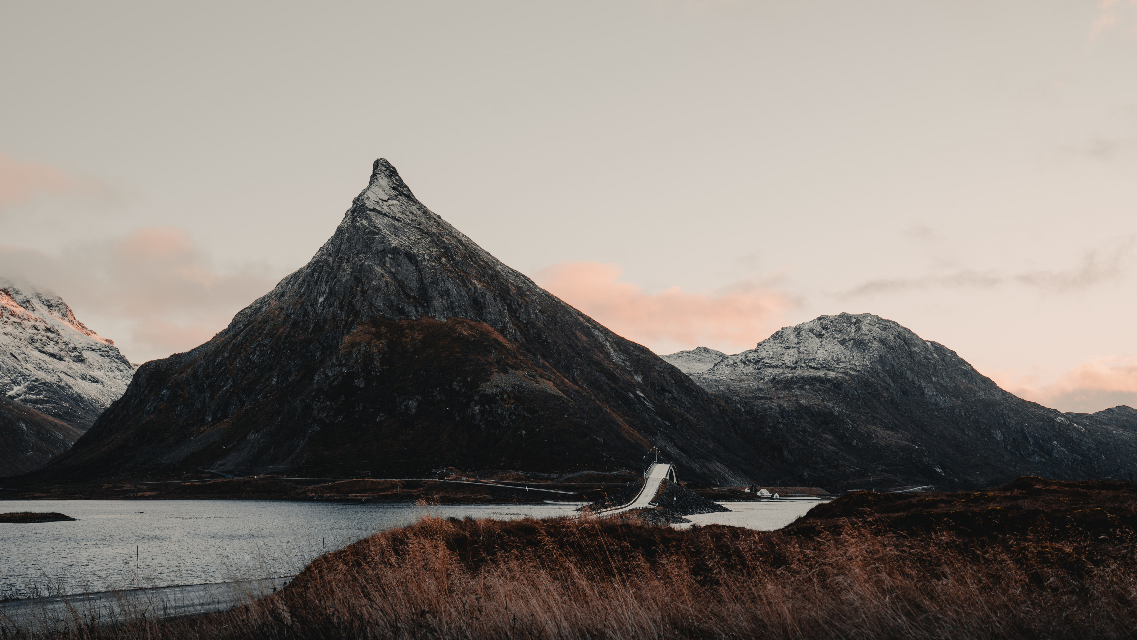 Mountain, Mountain Range, Mountainous Landforms, Highland, Nature. Wallpaper in 3840x2160 Resolution